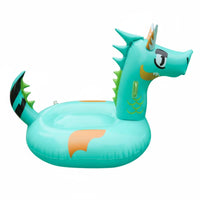 Foldable Green Dragon Inflatable Ing Inflatable Oversized Design Inflatable Dragon Pool Inflatable Leak-Proof for Adults, Teenagers