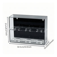 Baseball Display Box with Acrylic Stand Wall Mount Baseball Display Case with Stand Tabletop for Collectors, Sports Room, Collector Shelf