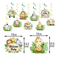 Hanging Spiral Decorations with Single Swirls DIY for Nursery, Baby