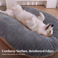 Soft Dog Ing Mat Removable Cover Washable Dog Bed Four-Season Use Soft Cat Cushion for Young Dogs, Kittens, Indoors, On the Floor, Living Room