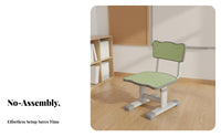 Adjustable Kids Desk and Chair Set Installation Kids Desk and Chair Set children's Writing Table with Storage for Classroom, Home