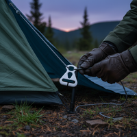 Tent Pole Connector Triangle Plate Wind Rope Buckle Awning Rod Holder