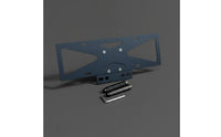 Sturdy Spare Tire License Plate Bracket Heavy Duty Metal Rear Tire License Bracket Easy Install Tailgate Spare Wheel Plate Holder No Drilling for Trail Driving