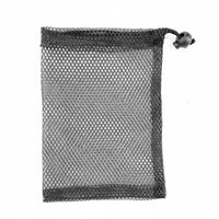 Drawstring Net Bag Polyester Mesh Sack Lightweight Pickleball Ball Bag for Swimmers, Gym, Beach, Travel