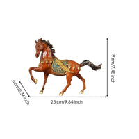 Rearing Horse Figurine Ornate Rearing Horse Statue Classical Decor for Living Room