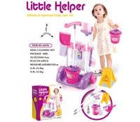 Toy Broom and Mop Set Cleaning Set Realistic Design Housekeeping Tool Playset for Young Children
