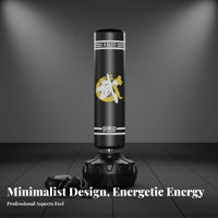 Stable Base Freestanding striking bag quick recoil mechanism-return Freestanding Striking mark Fulltorso training session combat Arts instructor impact-absorbing Absorbing for Adults, pugilists, MMA Fighters, Home Training, Indoor, Gym, Cardio Exercise