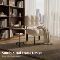 Cumulus-Like Design Bubble Cushion Chair Soft Texture Accent Seating Soft Cushioning Home Furniture Modern Design for Homeowners, Young Adults, Students, Living Room, Entryway, Reading Nook, Apartment