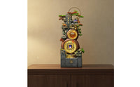 Grand Opening Gift Gourd Shaped Water Fountain Relaxing Ambiance Feng Shui Rockery Fountain Tranquil Atmosphere Circulating Water Landscape Ornament Mist Generator for Business Owners, Living Room, Office, Company Lobby, Hotel