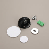 Floor Mounted Door Stopper for Home, Stainless Steel No Drill Catch for Glass Heavy Duty Holder , Brushed Gold Finish
