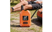 Portable Air Pump with Digital Display Multipurpose Handheld Inflator with Flexible Hose Wired for Camping, Beach