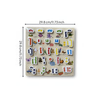 Matching Drewniana Układanka Geometryczna Interactive Educational Puzzle Rozwojowa Puzzle Board Cognitive for Classroom