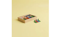 Wooden Math Toy with Tray Educational Hands-on Math Set Hands-on Counting Number Pieces for Young Children, Playroom