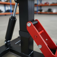 Hydraulic Motorcycle Lift Height Adjustable Hydraulic Motorcycle Lift Anti Slip Top Maintenance Stand Riders, Garage, Workshop