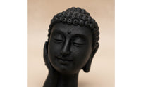 3D-Printed Tabletop Buddha Statue Zen-Style Buddha Bust Statue Freestanding Sculpture Textured for Practitioners