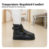 Accessible Toe Design Medical Cast Shoe Breathable Fracture Walking Shoe Universal Fit Broken Foot Boot Non-Slip Sole for Children, Injured Individuals, Injury Recovery, Rehabilitation, Hospital, Outdoor