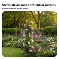 Rust-Resistant Mushroom-Shaped Plant structure long-lasting Garden Trellis Sturdy Support Climbing Frame Elegant Design for Gardeners, Hobbyists, Vegetable Growers, Outdoor, Patio, Balcony, Flower Pot