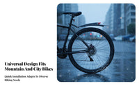 2 Pieces Front and Rear Bike Fenders Long-Lasting Mountain Bike Mudguard Adjustable Cycle Mudguard Wide Design for Rainy Days