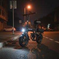 Folding Electric Bike Disc Brakes Portable Electric Bike 14 Inch Folding Electric Bicycle Long Range Personal Transport NFC