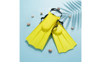 Kids Swim Fins Lightweight Adjustable Diving Fins Wear-Resistant Swim Flippers for Snorkeling