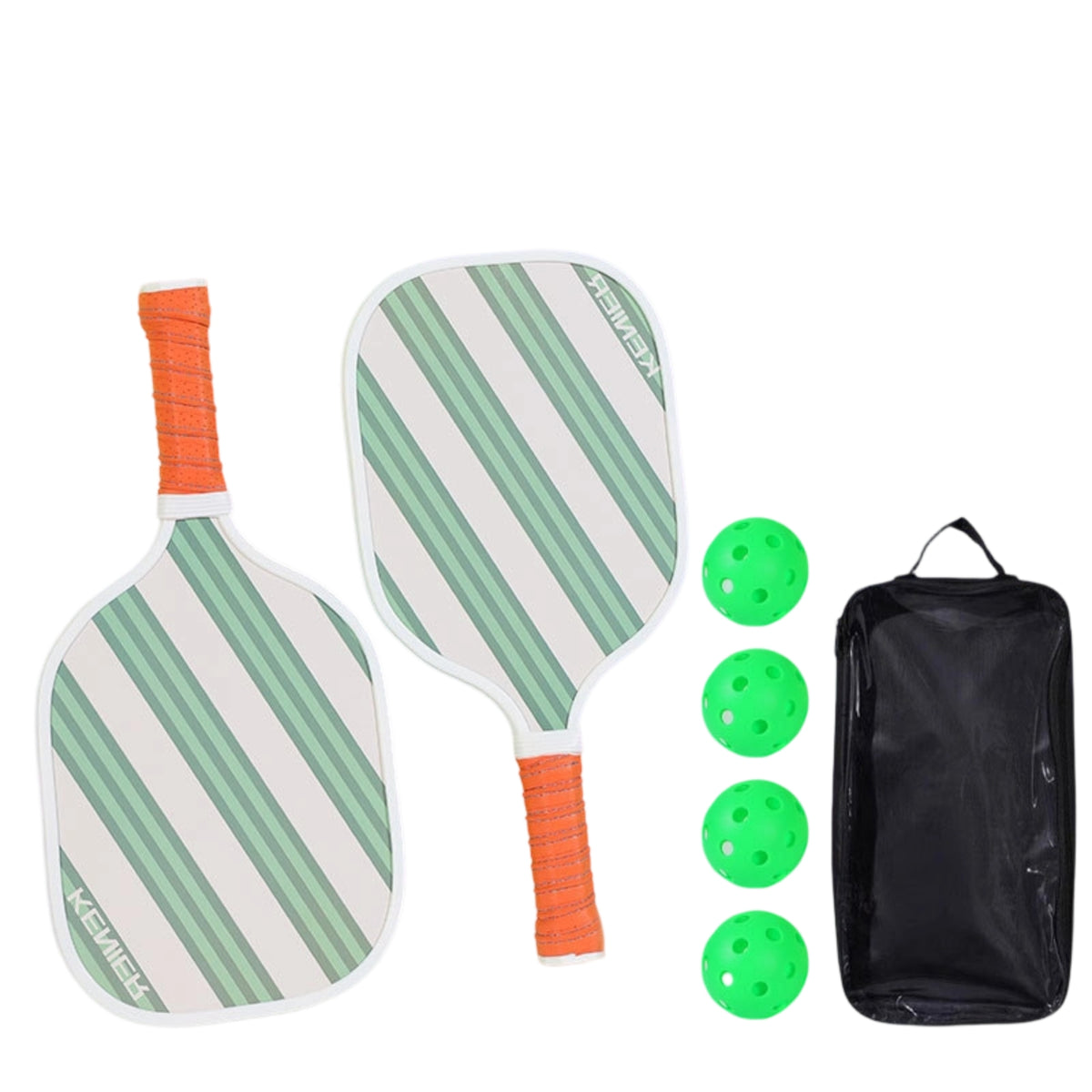 Training Use Wood Pickleball Racket Set Beginner Friendly Pickleball Paddle Set Indoor Outdoor Ready Game Equipment Easy Control for Recreation