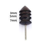 USB Powered Sandalwood Leather Burnishing Bit Multi-Channel Design Rotary Tool Leather Polisher for Hobbyists