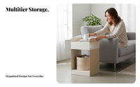 Minimalist Design Bedside Storage Table Multi-Functional Mobile Storage Cube With casters Nightstand Locking Casters for Apartment Dwellers, homeowners, Students, Living Room, Bedroom, Small areas, Office