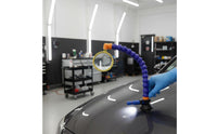 Auto Body Assessment Inspection Mirror Magnified View Suction Base Enlarging Lens 360 Degree Adjustment Auto Repair Tool for Mechanics