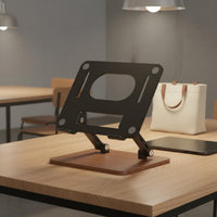 Sturdy Adjustable Laptop Desk Stand Space-Saving Foldable Laptop Stand Scratch Protection for Office, Study