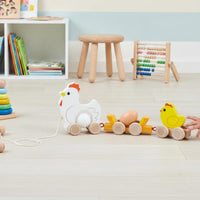 Educational Wooden Duck Pull Toy Parent-Child Interaction Pull-Along Duck Toy Motor Skill Development Screen-Unplugged Play for Toddlers, Babies