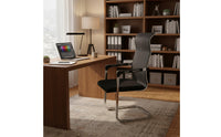 Cantilever Frame Office Chair Modern Minimalist Mesh Back Sled Base Chair Ergonomic Computer Armchair for Students, Conference Room, Reception Area