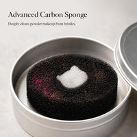 Makeup Brush Cleaner Sponge for Dry Cleaning Eyeshadow Brushes, No-Wash Cosmetic Tool Cleaning Kit