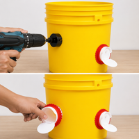 Automatic Chicken Feeder 10L For Poultry Farmers Home Use Plastic Automatic Feeder Chick Feeder