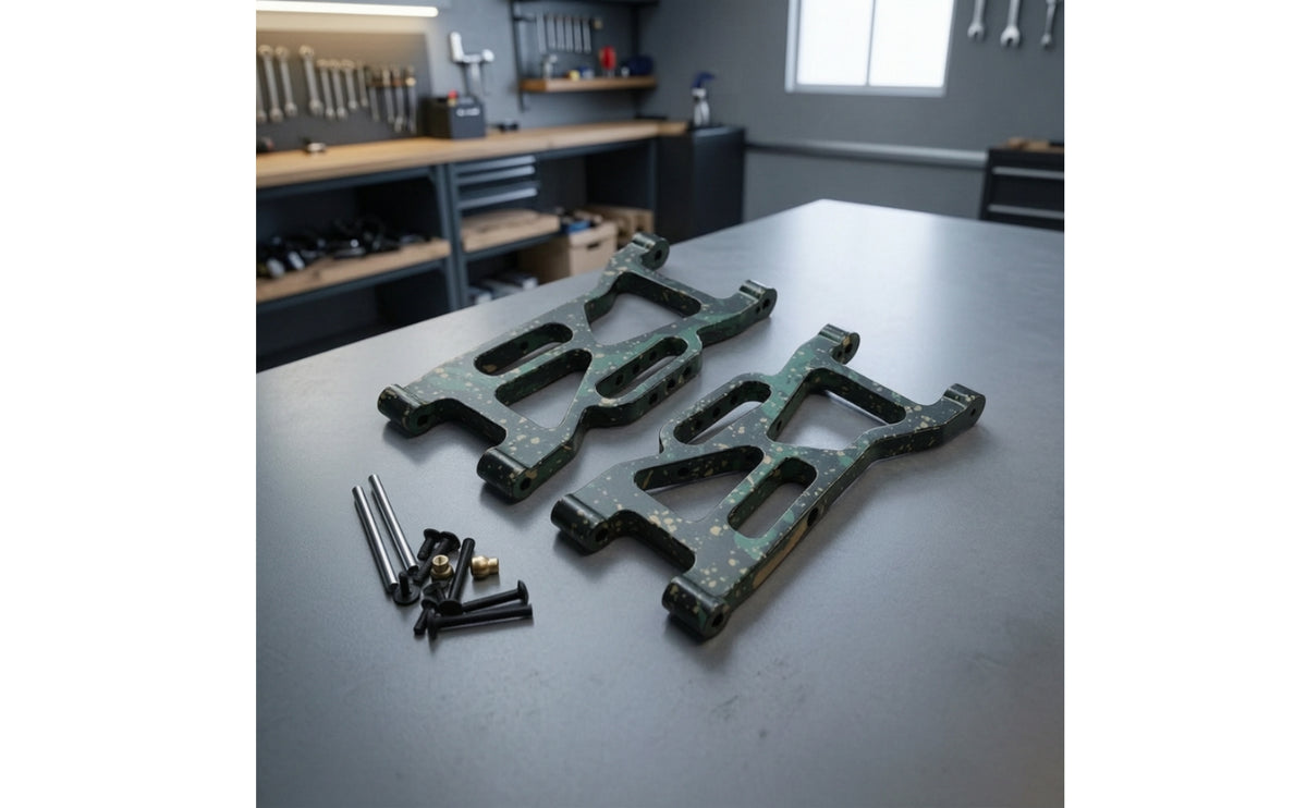 2 Pieces RC Linkage Arms with Hardware Heavy Duty Front Lower Linkage Arms High-Strength