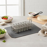 8 Slot Taco Rack Easy to Clean Taco Fryer Basket Sturdy for Restaurant Personnel