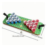 Easy to Assemble Football Drinking Game Board Interactive Tabletop Football Game with Cups Arcade-Style Toy Sturdy for Adults