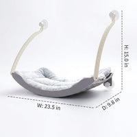 Window Cat Bed and Hanging Cat Bed with Hammock Replacement Core (Scratch Insert), Window Perch for Sunbathing, Holds 18kg