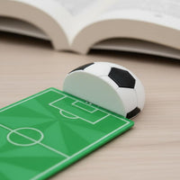 Creative Design 3D Soccer Ball Bookmark Novelty Gift Football Theme Page Holder Reading Accessory for Students