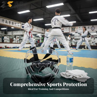 Taekwondo Face Guard PC Material Transparent Helmet Face Guard Breathable Detachable Helmet Guard for Beginners, Kids, Training, Competition