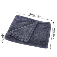 Fuzz Cloth and Double Layer Car Drying Towel, 1200g Car Drying Towel for Car Detailing Products, Super-Fine Microfiber Cloth