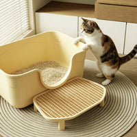 Cat Litter Step Board Raised Litter Box Step Long-Lasting for Cats