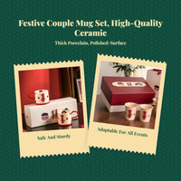 Ceramic Coffee Mug Set Wedding Engagement Gift Box