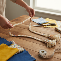 Colorful Multi-Strand Drawstring Cord for Apparel and Crafts