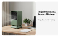 Desktop Air Chiller Cools and Humidifies Portable Air Chiller Fan Three Settings Desktop Cooling Fan for Students, Office Workers, Desk