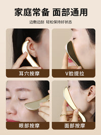 Brass Gua Sha Massage Board for Face