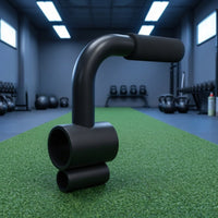 Angled   Attachment Handle with Padded Grips Comfortable  Matte Dark Fitness Attachment for Weightlifters