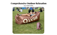Wind-Inflated Lounger Portable Wind-Filled Recliner Lightweight wind-inflated lounger for event& travelers, Beach Lovers, Music concerts, Traveling, Picnics