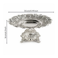 Pedestal Serving Tray Elegant Serving Tray with Pedestal Engraved for Weddings