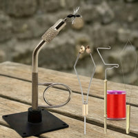 5 Pieces Fly Tying Vise with Tool Kit Detachable Fly Tying Vise with Base Stable for Beginners