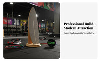 Simulates Surfing Wooden Balance Board Sturdy Wood Construction Balance Board with Roller Versatile Use Indoor Wave Coach High Load Capacity for Snowboarders, Surfers, Athletes, Mind-Body Practice Practice, Home Gym